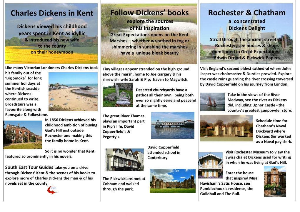 Charles Dickens in Kent Follow Dickens' Books Rochester & Chatham