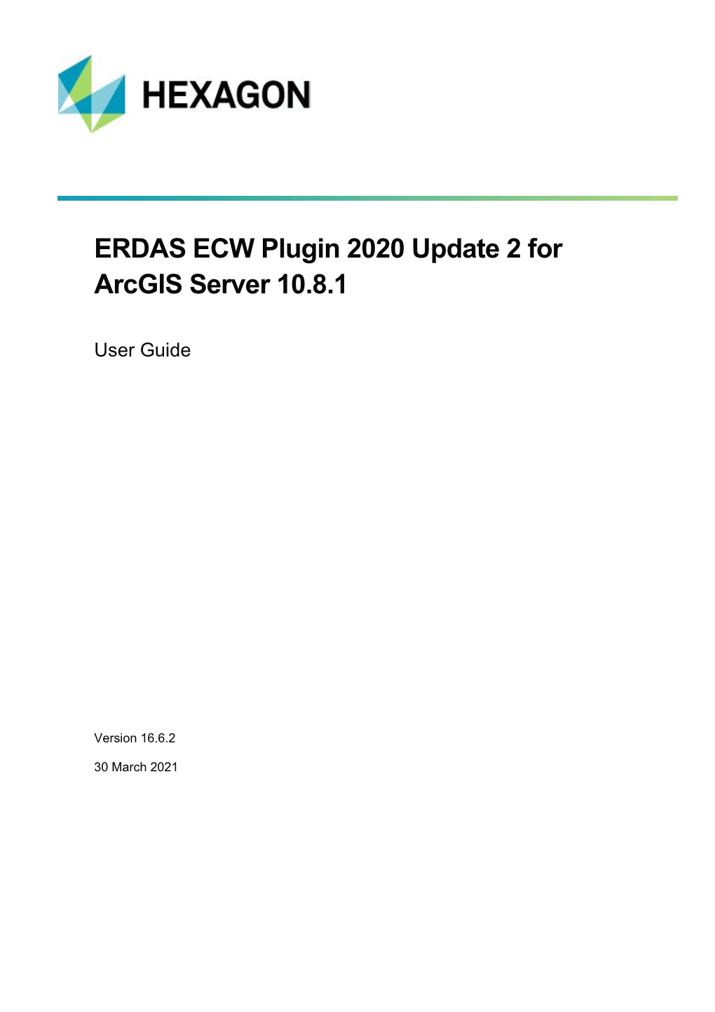ERDAS ECW Plugin 2020 Update 2 for Arcgis Server 10.8.1