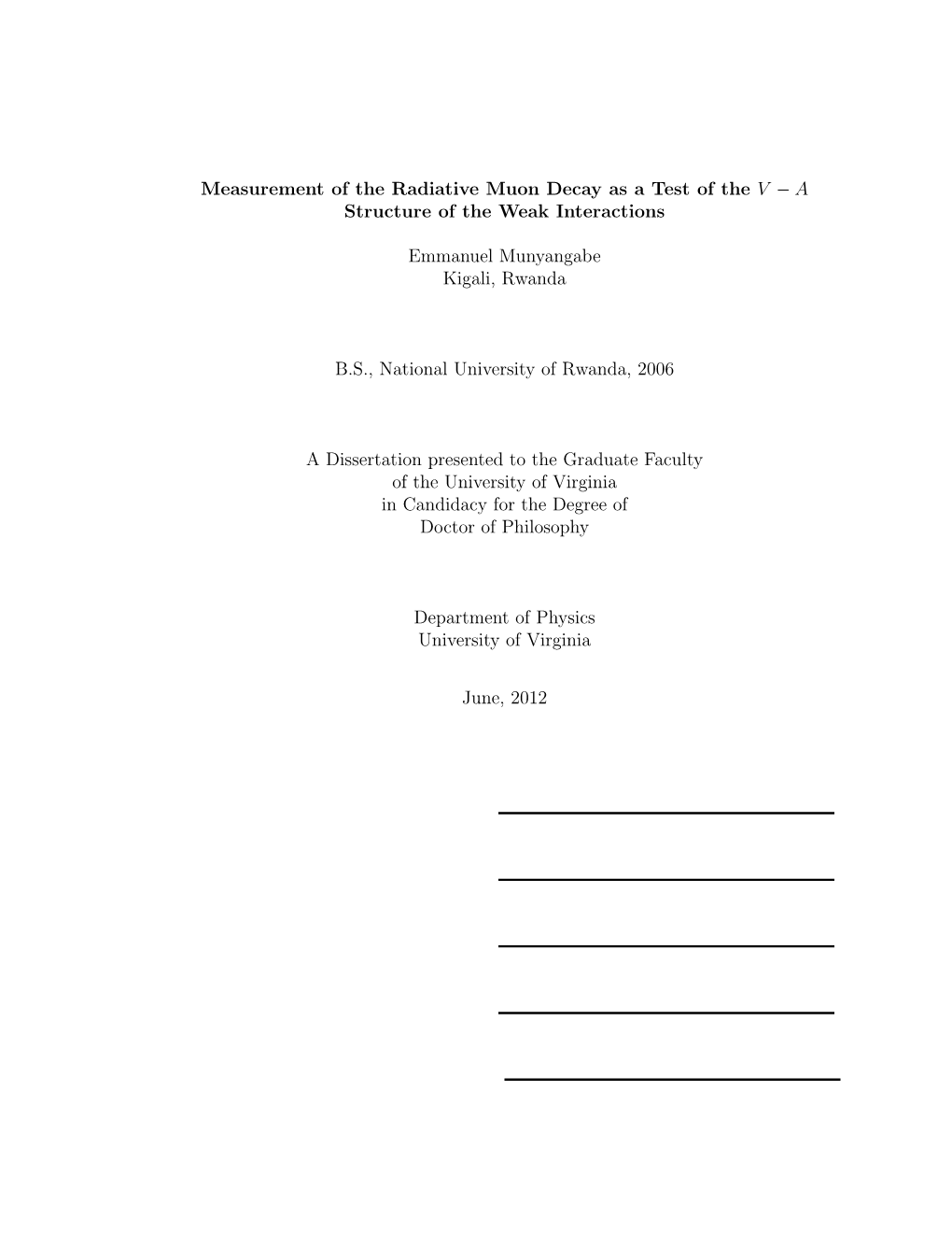 Measurement of the Radiative Muon Decay As a Test of the V − a Structure of the Weak Interactions