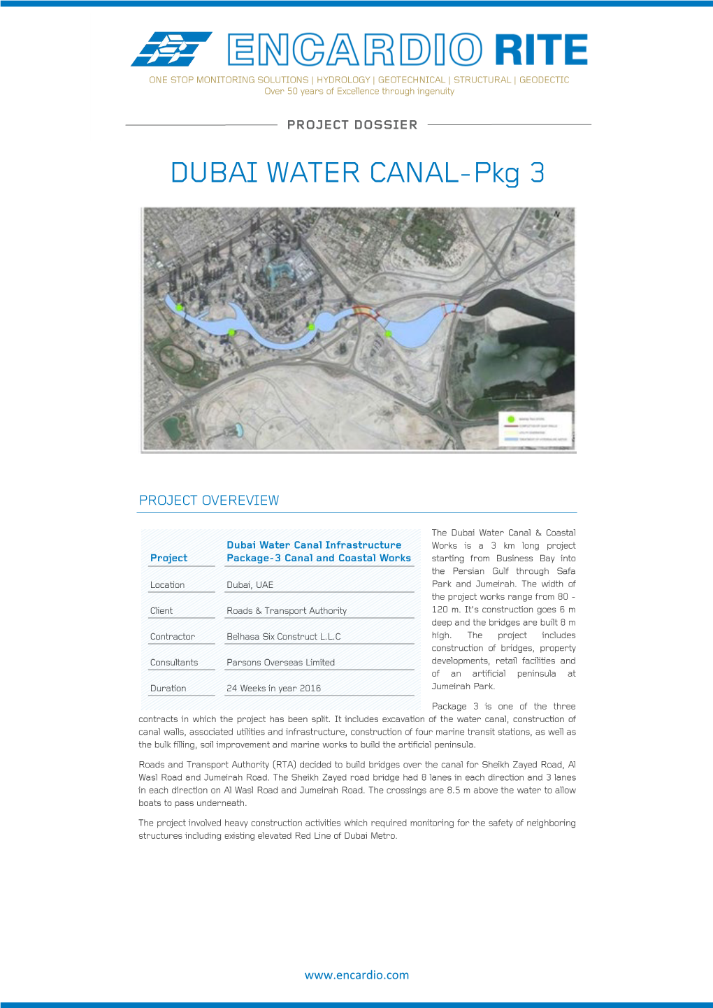 Dubai Water Canal Infrastructure Package-3 (UAE)