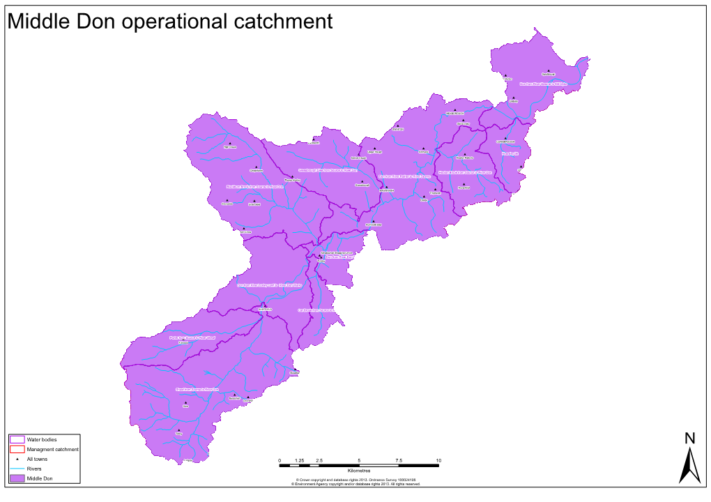 Water Bodies Managment Catchment All Towns Rivers Middle