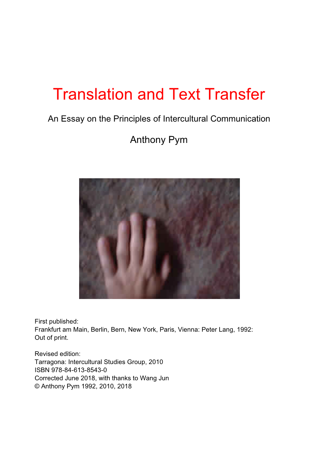 Translation and Text Transfer