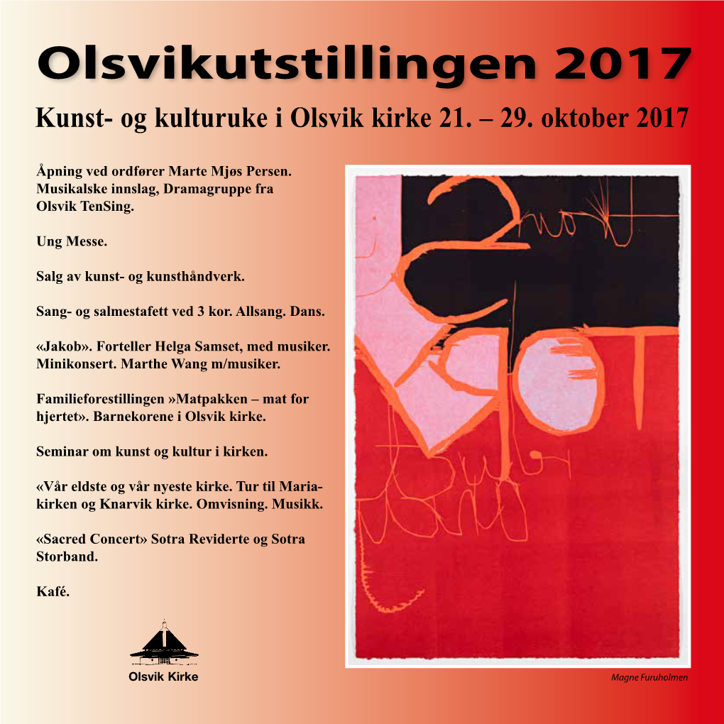 Olsvikutstillingen 2017 Kunst- Og Kulturuke I Olsvik Kirke 21
