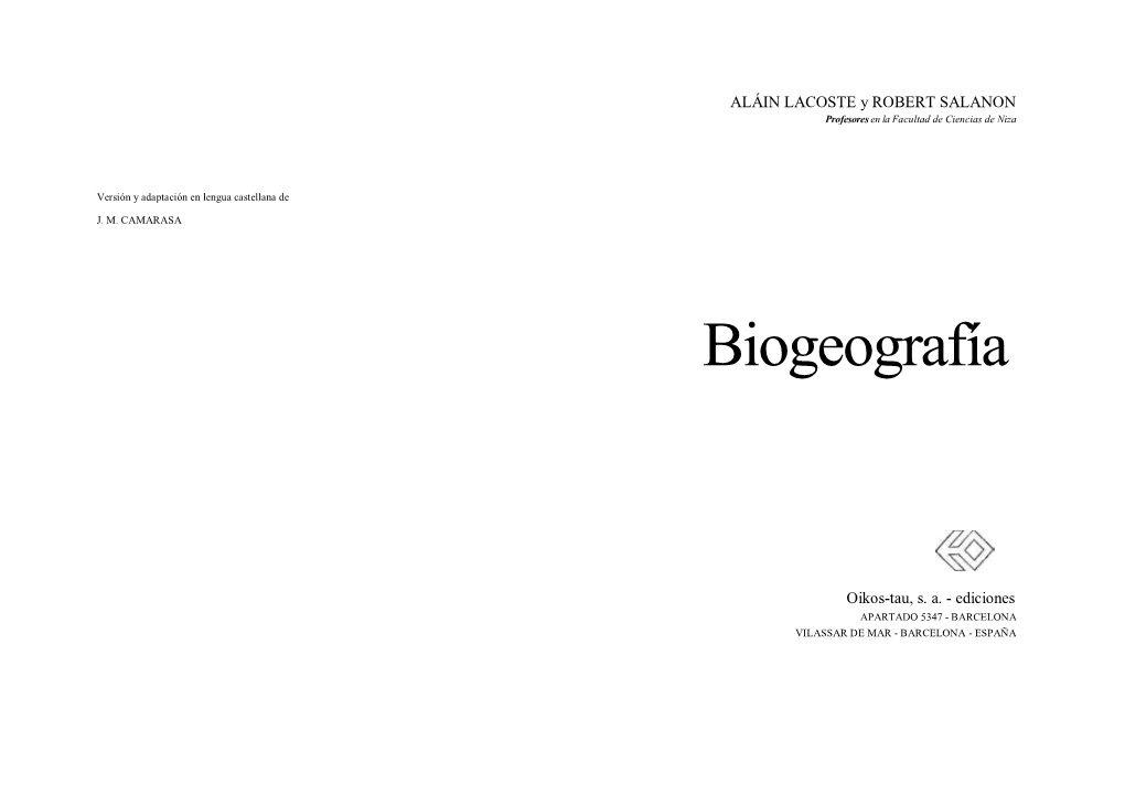 Biogeografia Lacoste Salanon.Pdf