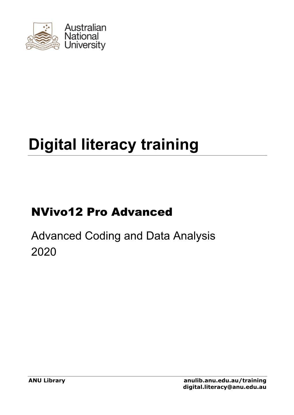 Nvivo Advanced Coding and Data Analysis