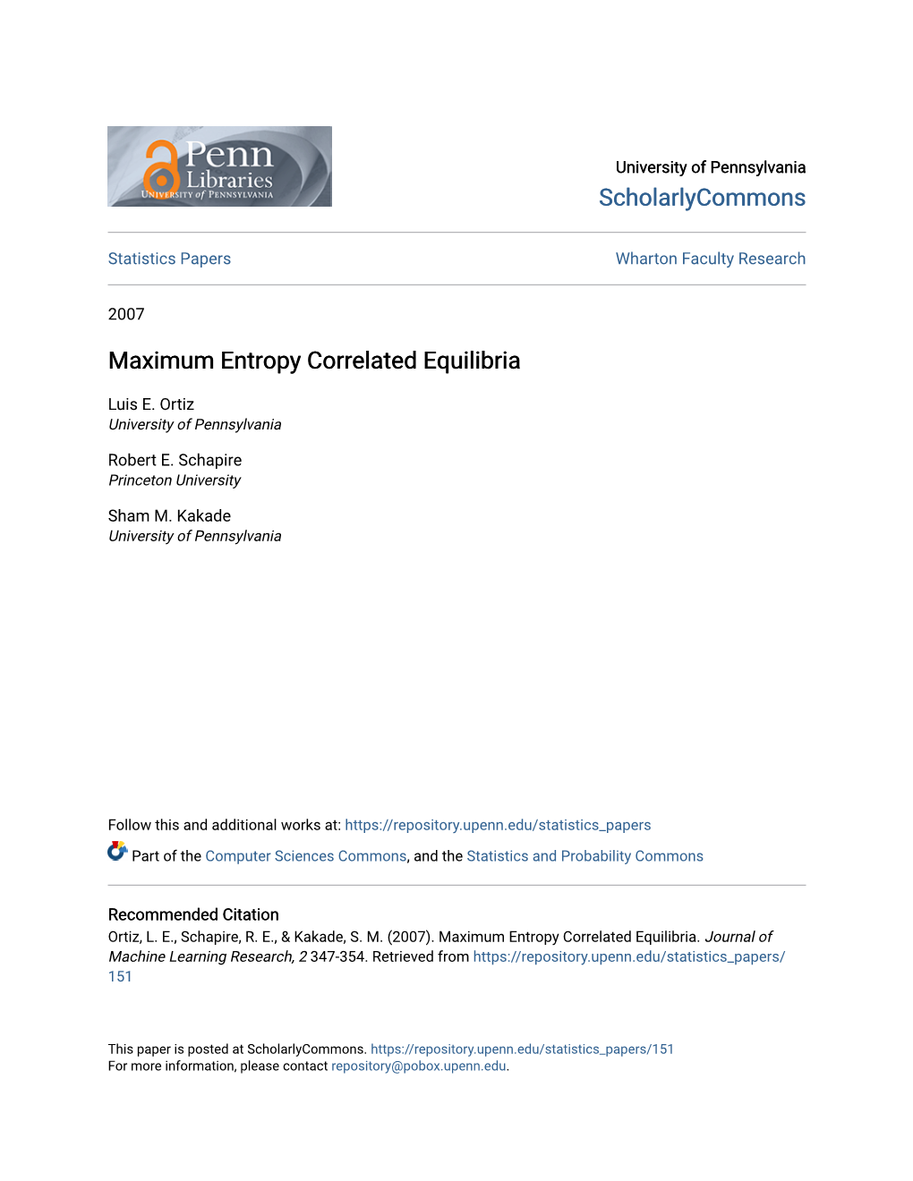 Maximum Entropy Correlated Equilibria