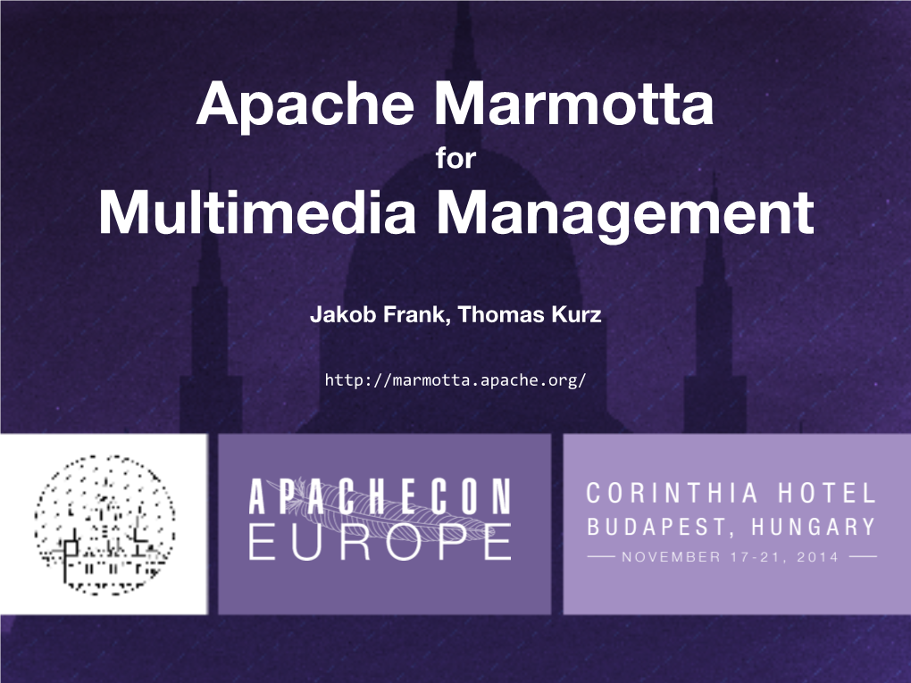 Apache Marmotta for Multimedia Management