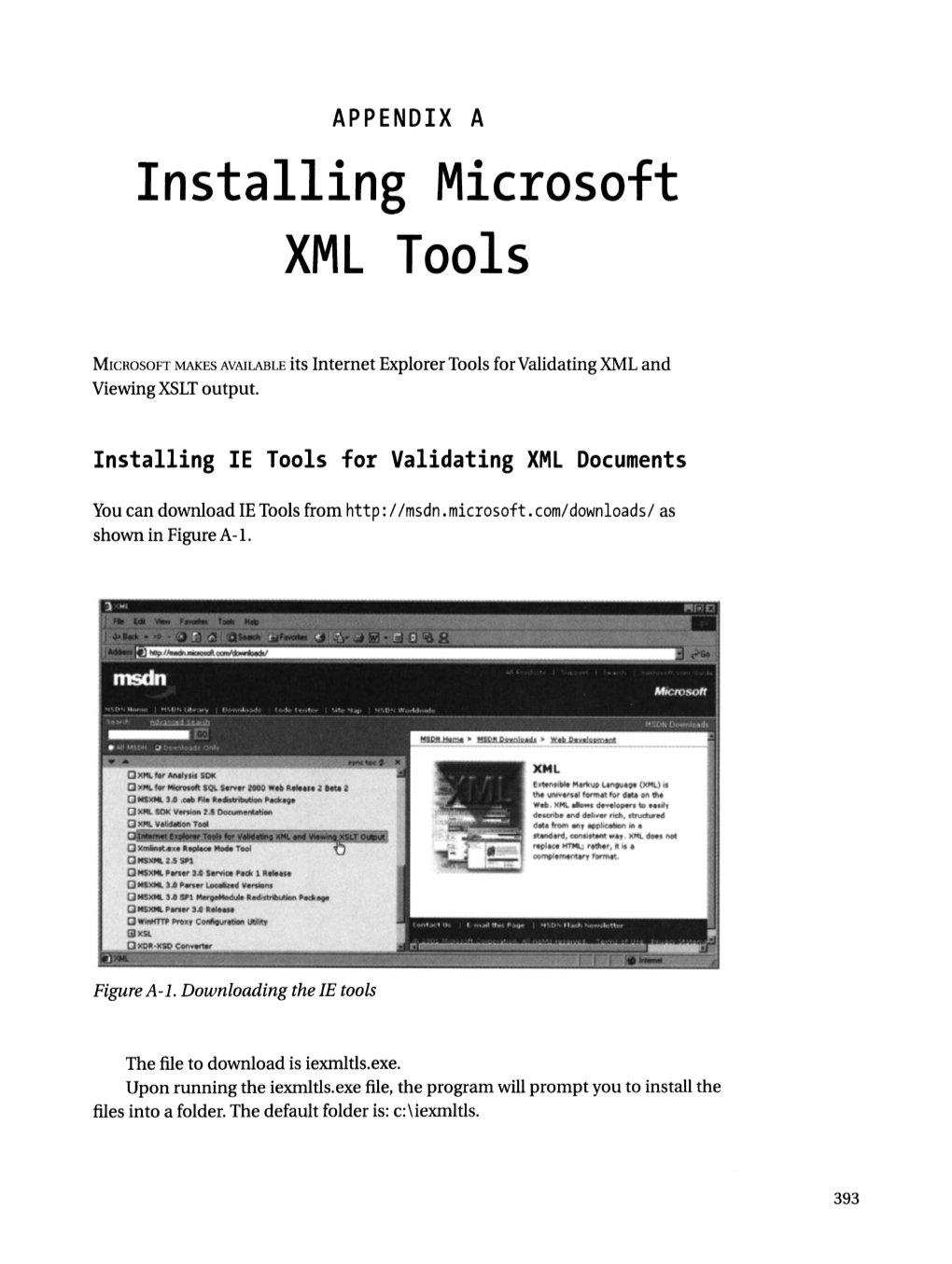 Installing Microsoft XML Tools