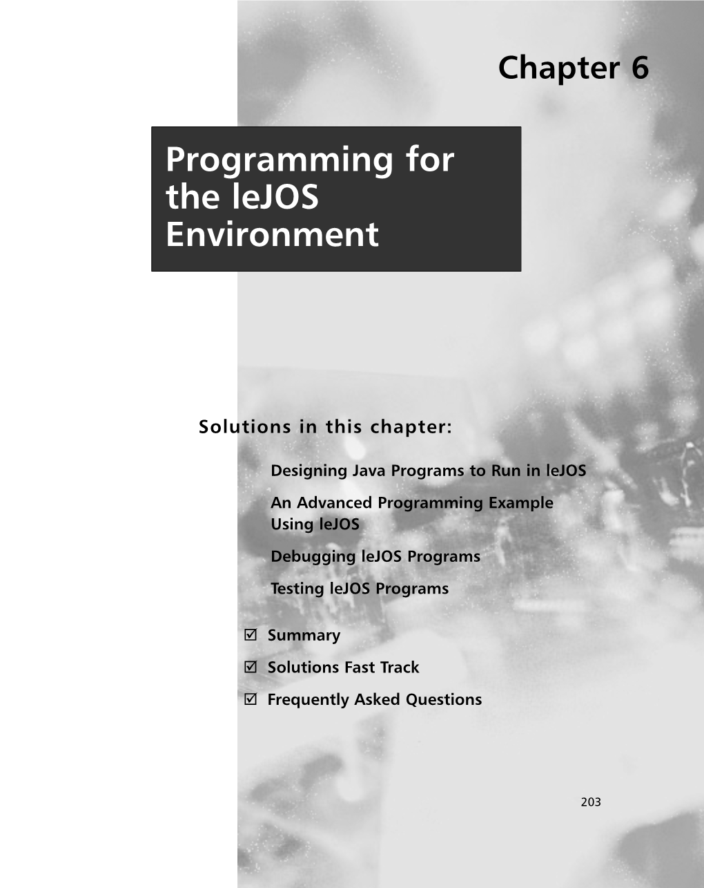 Programming for the Lejos Environment