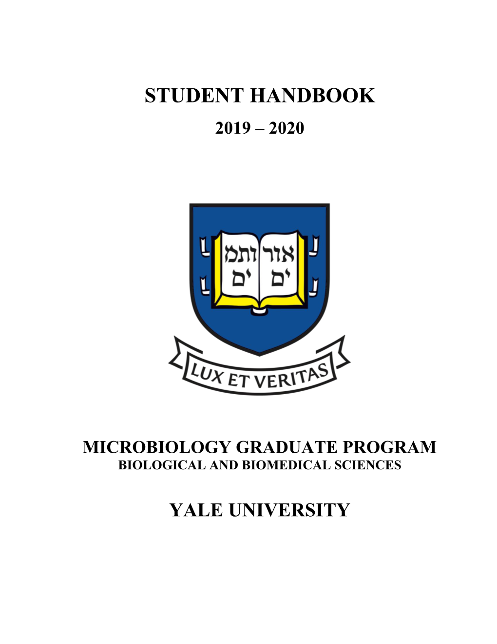 Microbiology Student Handbook