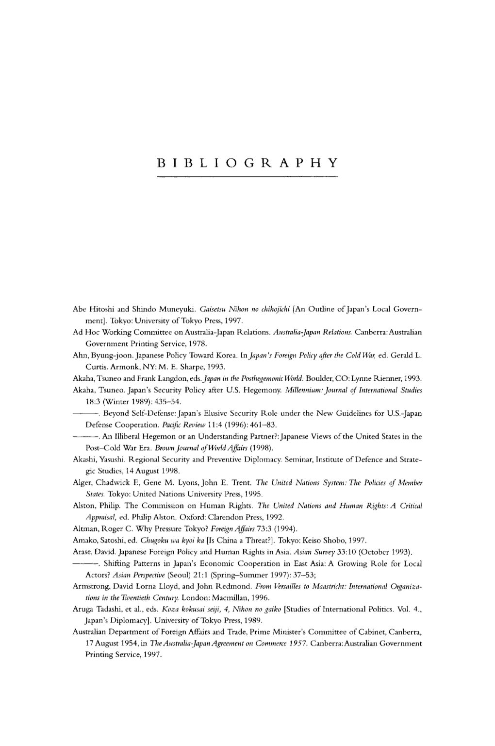 Bibliography