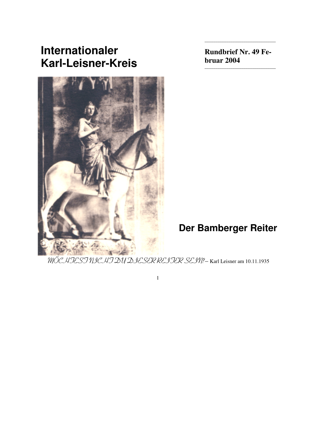 Der Bamberger Reiter