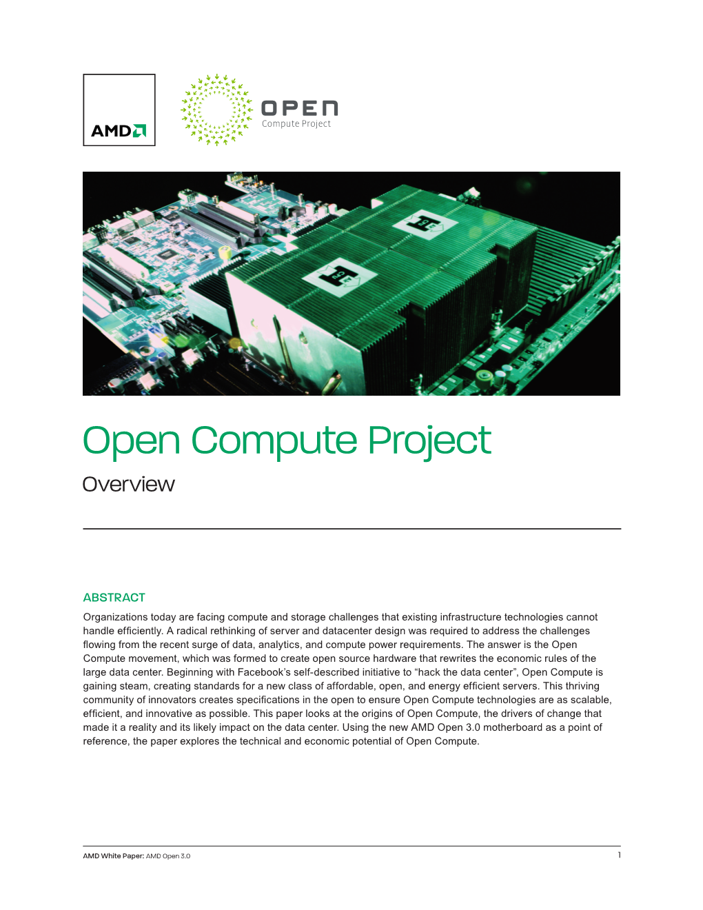 Open Compute Project Overview