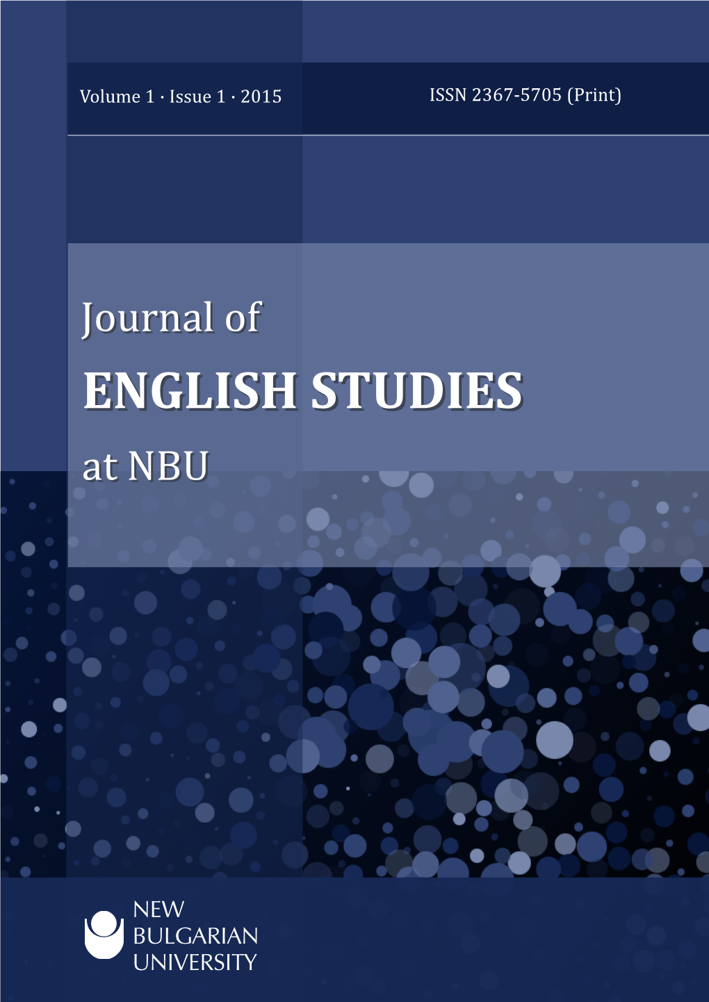 Journal Ofof ENGLISHENGLISH STUDIESSTUDIES Atat NBUNBU