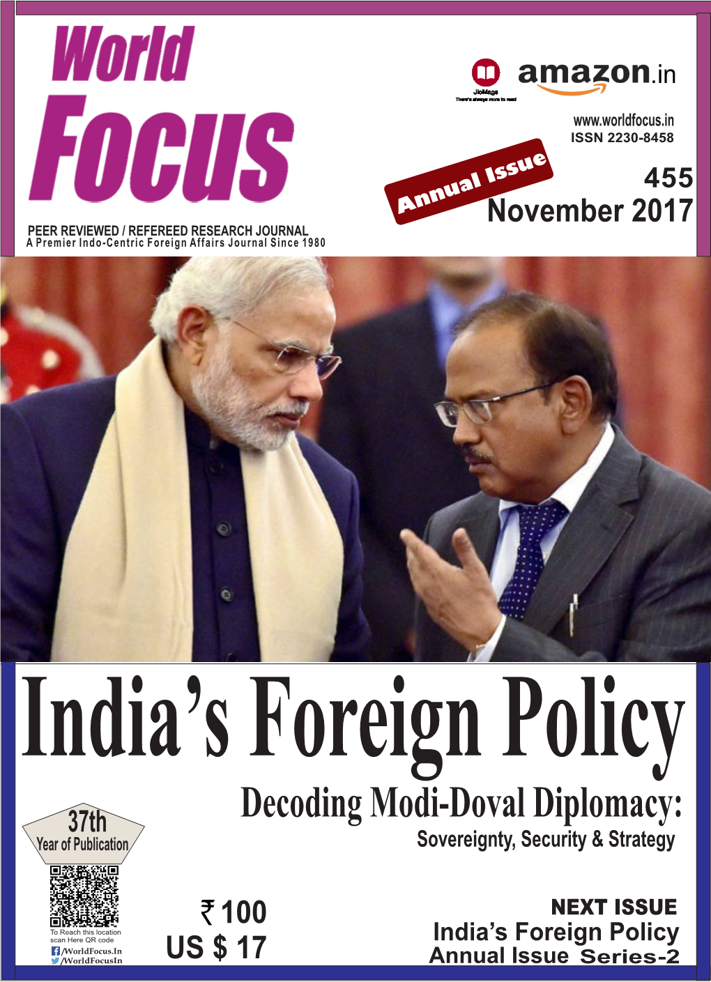 Decoding Modi-Doval Diplomacy: Year of Publication Sovereignty, Security & Strategy