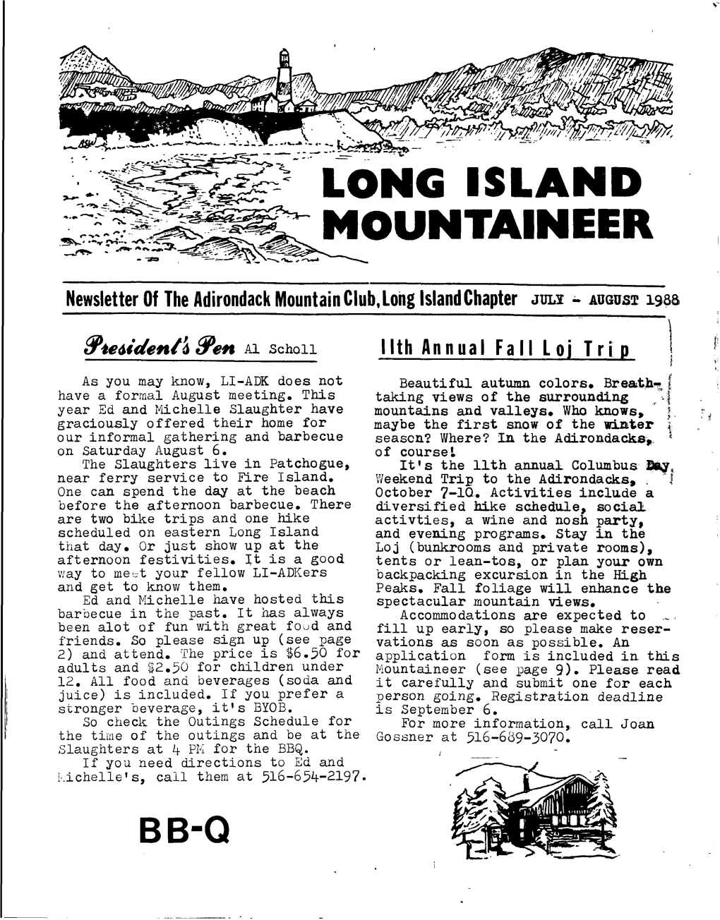 LONGISLANDMOUNTAINEER Newsletter of The