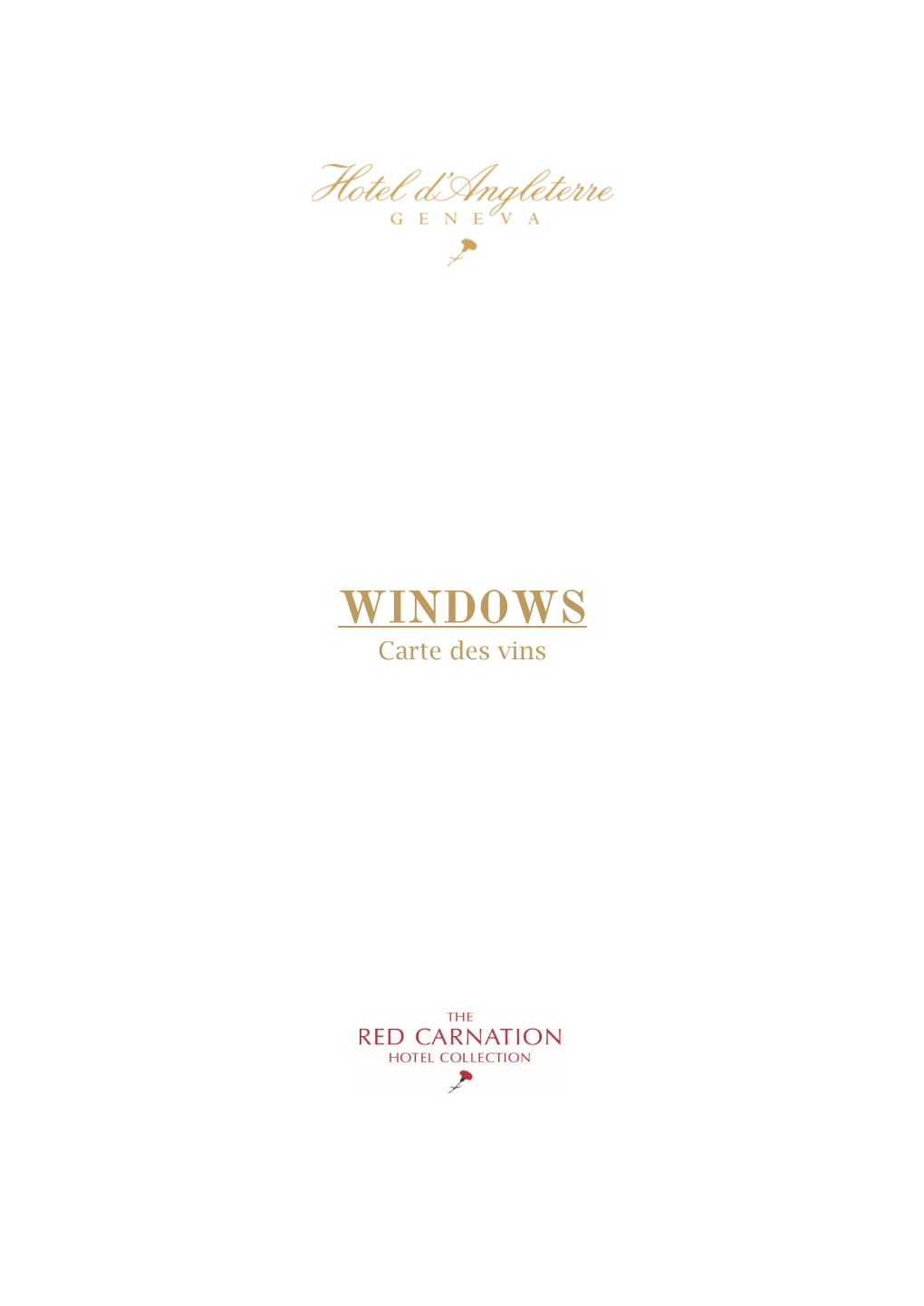 WINDOWS Carte Des Vins INDEX