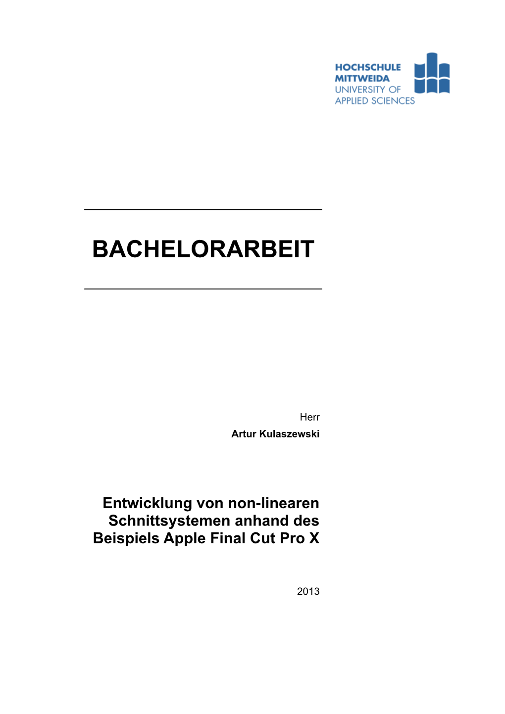 Bachelorarbeit