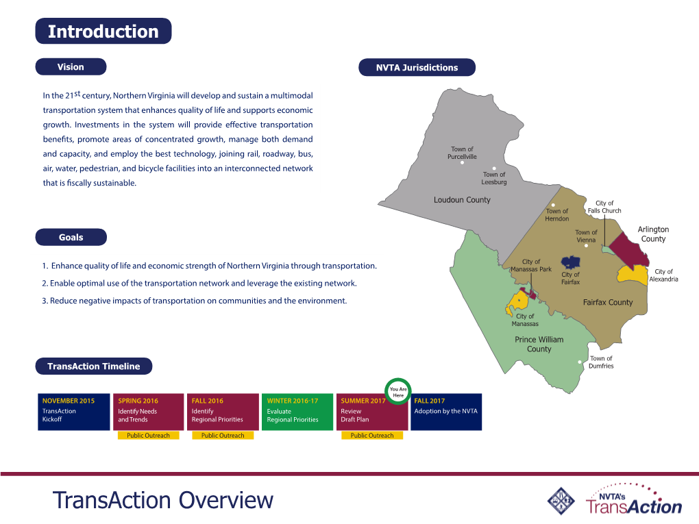 In the 21St Century, Northern Virginia Will Develop and Sustain a Multimodal Transportation System That Enhances Quality of Life and Supports Economic Growth