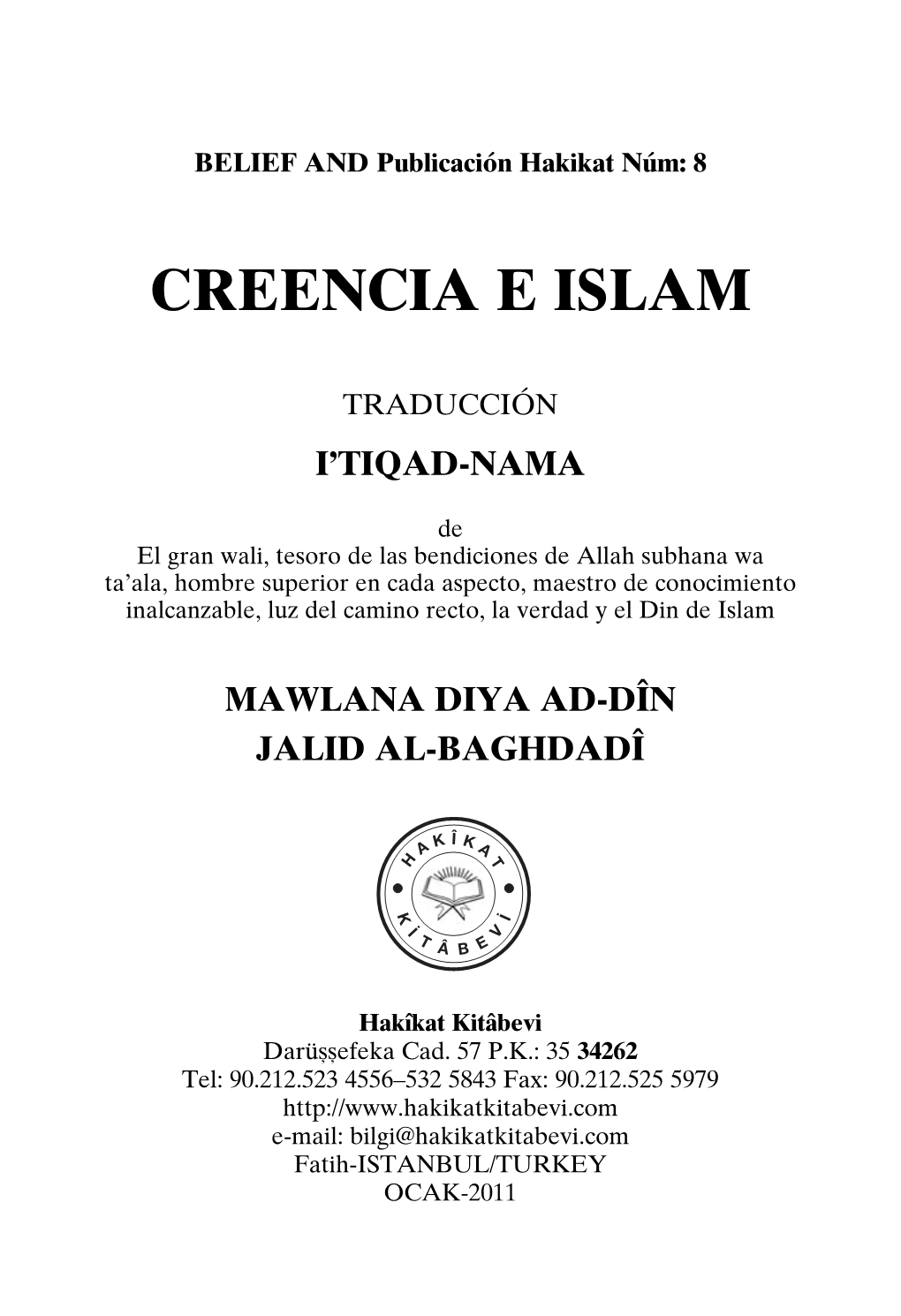 Spanyolca Iman Islam