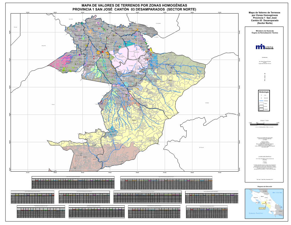 Mapa De Valores De Terrenos Por Zonas Homogéneas