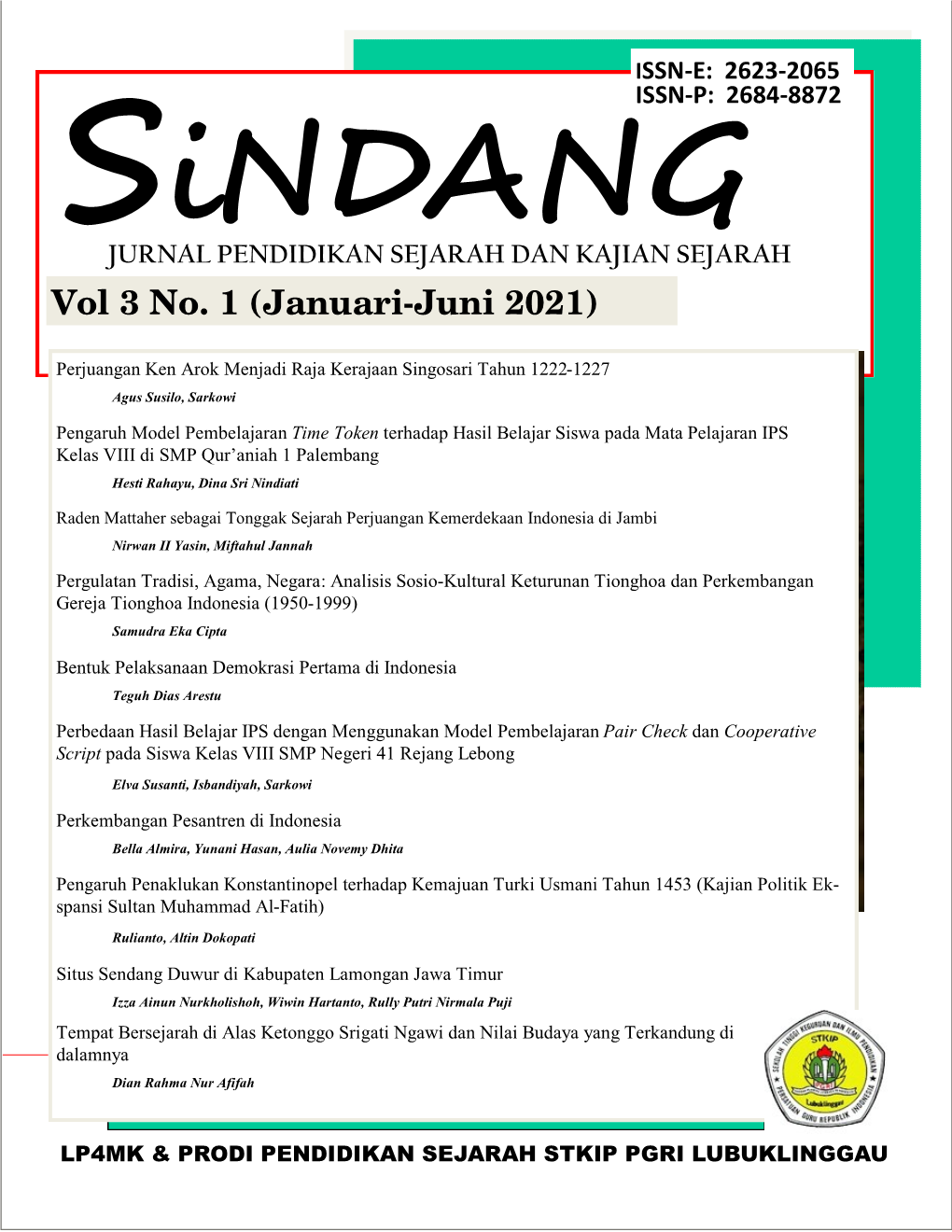 Vol 3 No. 1 (Januari-Juni 2021)