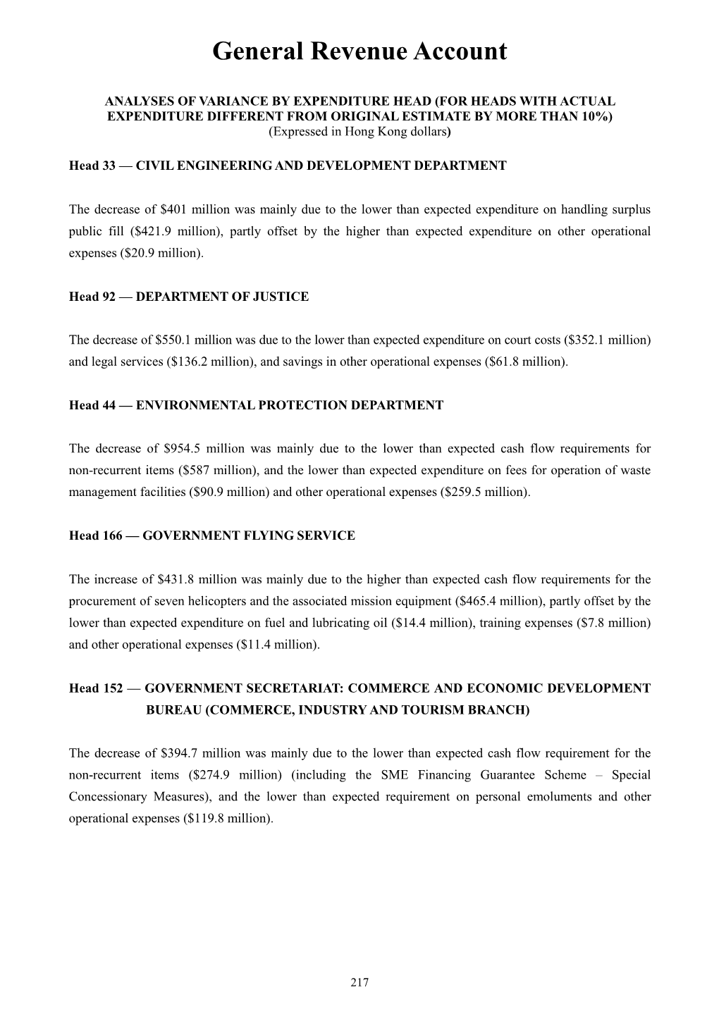 Accounts of the Government for the Year Ended 31 March 2019 (Cash