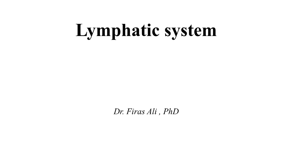 Lymphatic Tissue: Lymph Node