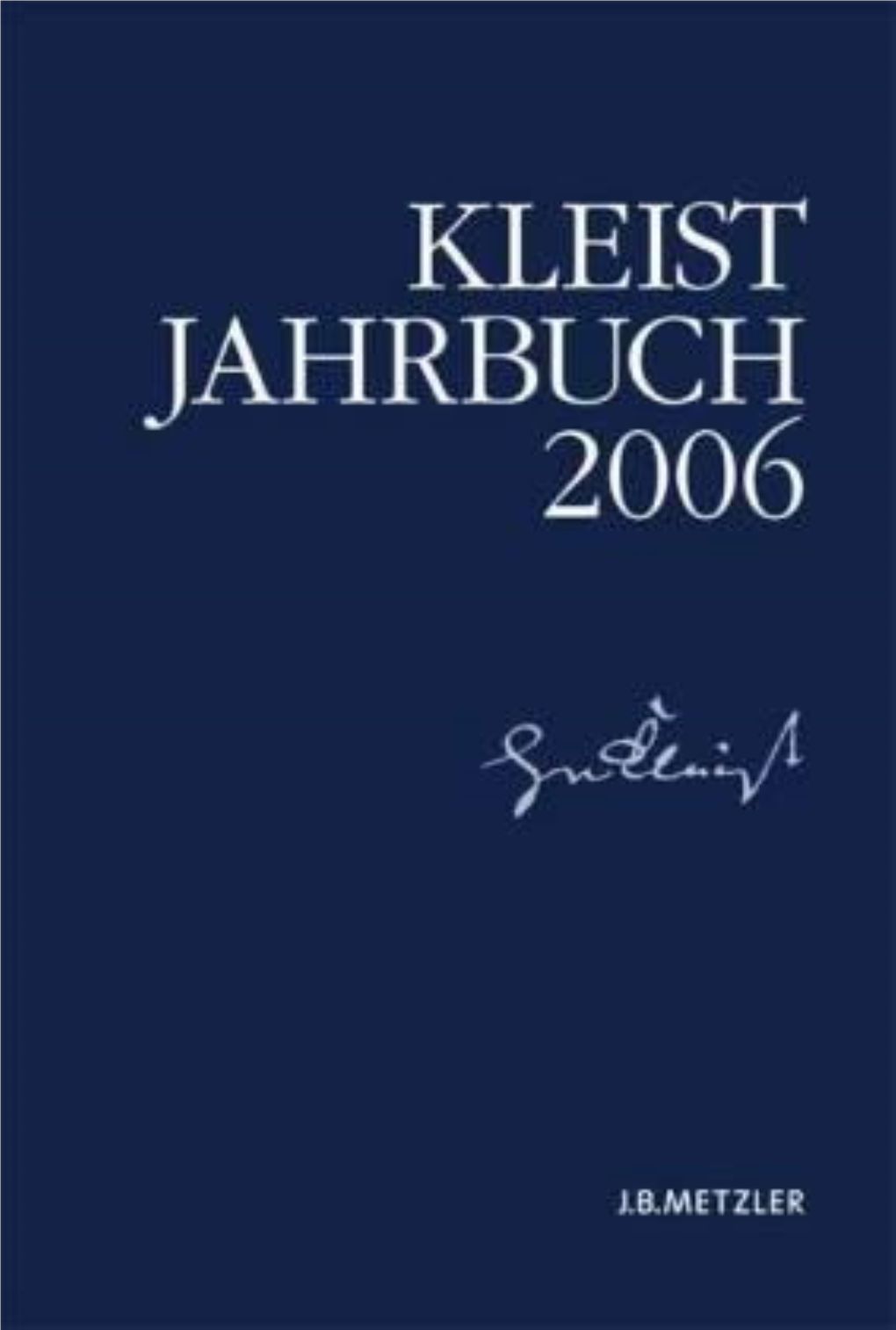 Kleist-Jahrbuch 2006