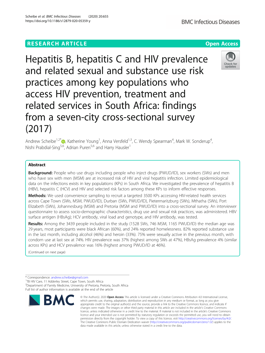 Hepatitis B, Hepatitis C and HIV Prevalence and Related Sexual and Substance Use Risk Practices Among Key Populations Who Access