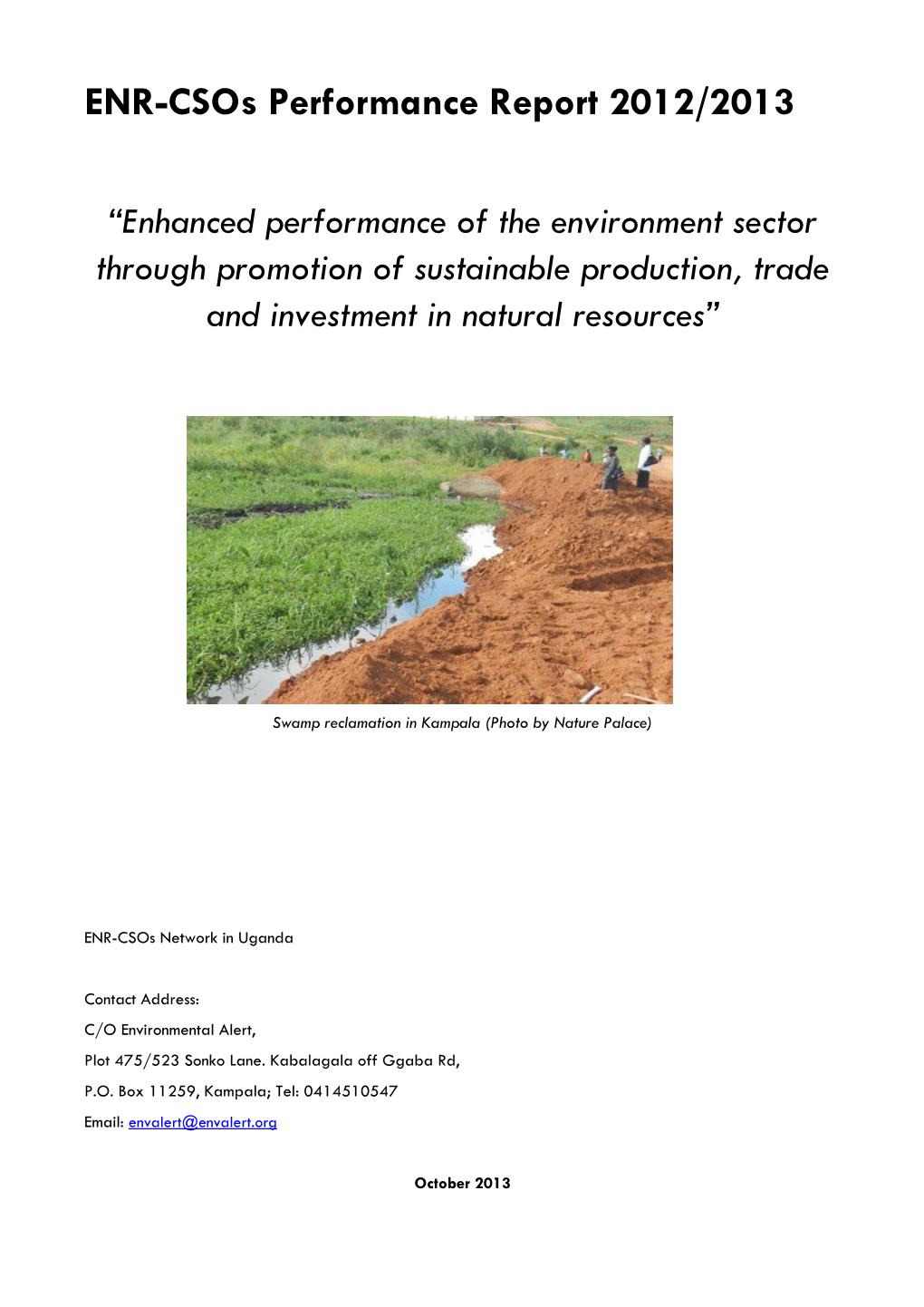 ENR-Csos Performance Report 2012/2013