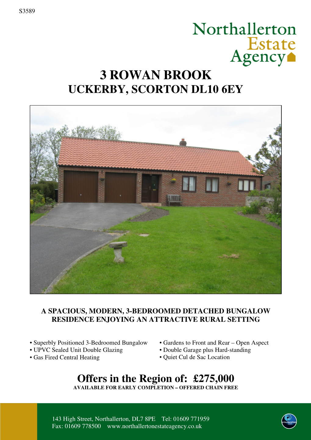 3 Rowan Brook Uckerby, Scorton Dl10 6Ey