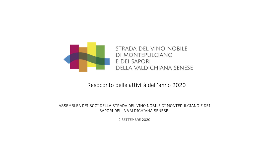 Resoconto Attività 2020