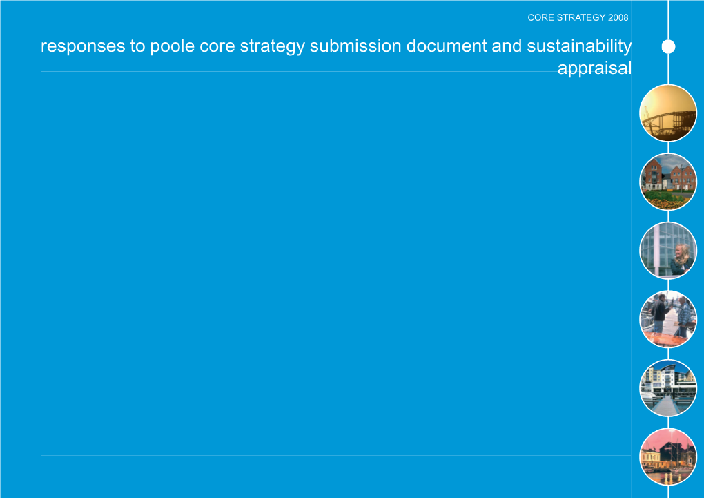 Responses to Poole Core Strategy Submission Document and Sustainability Appraisal