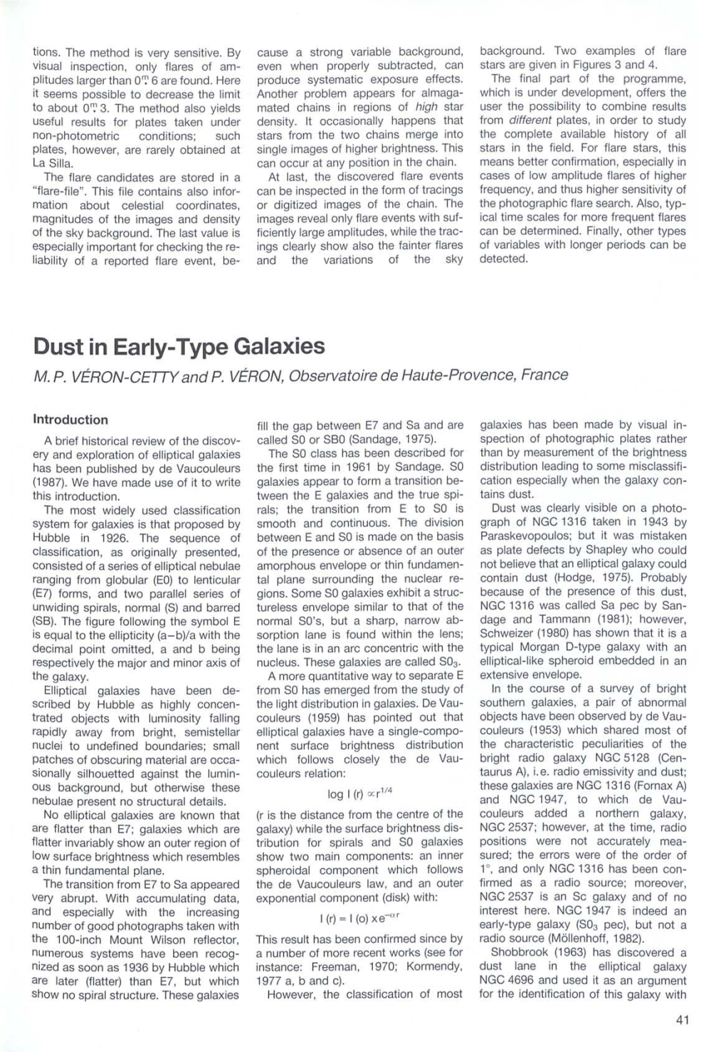 Dust in Early-Type Galaxies M