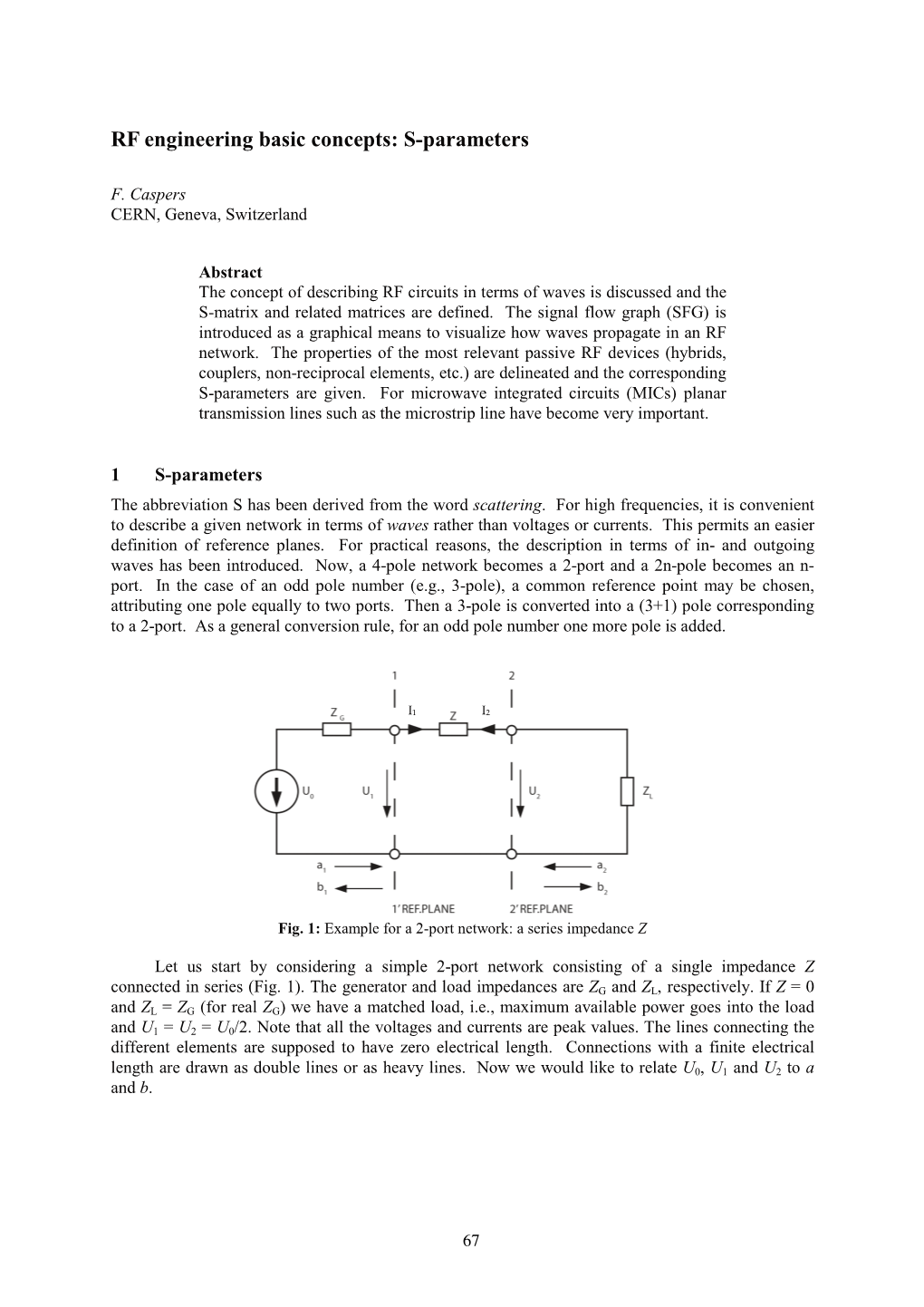 RF Engineering Basic Concepts: S-Parameters