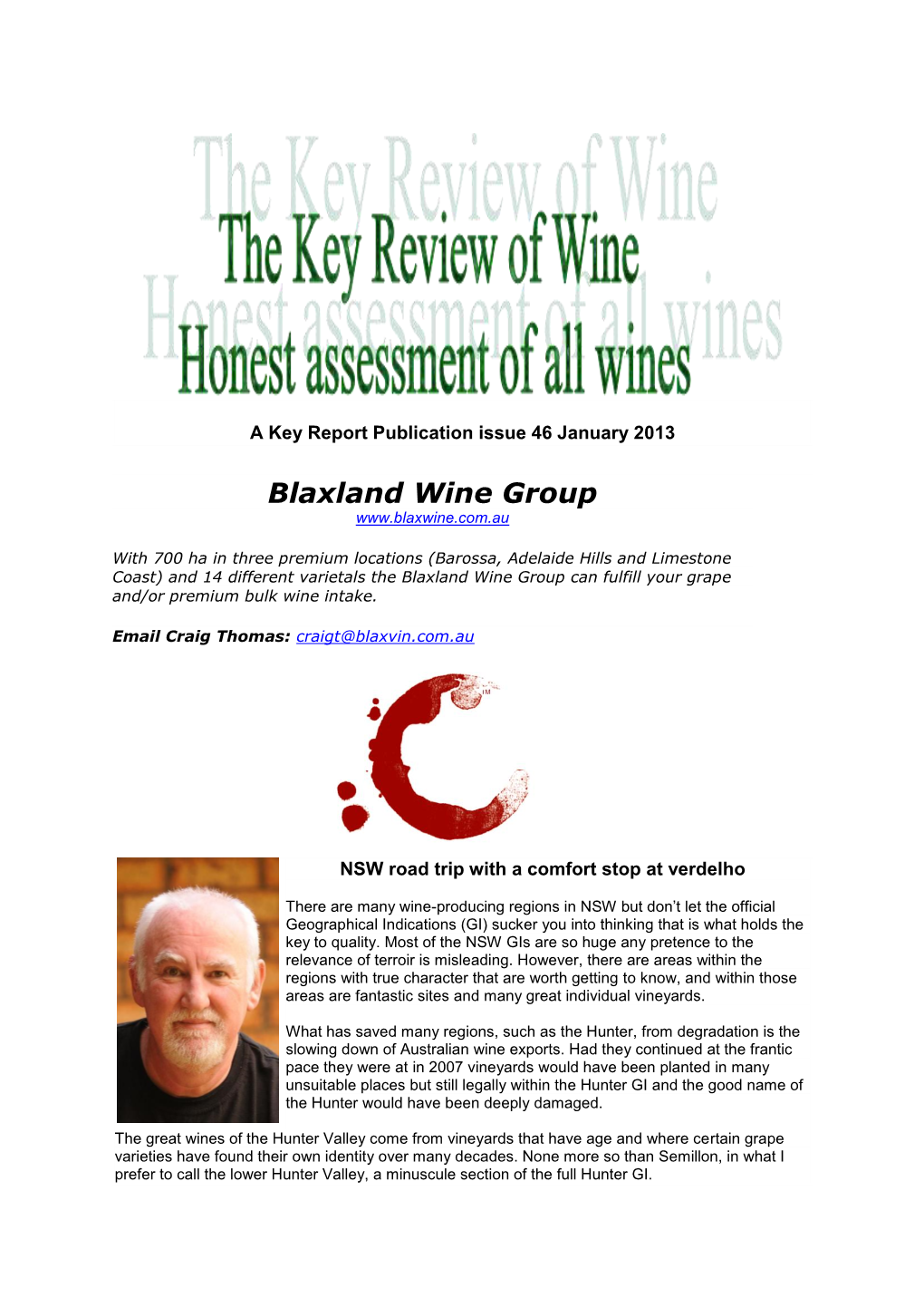 Blaxland Wine Group