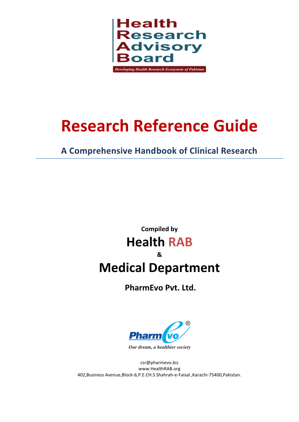 Research Reference Guide -..::Health RAB