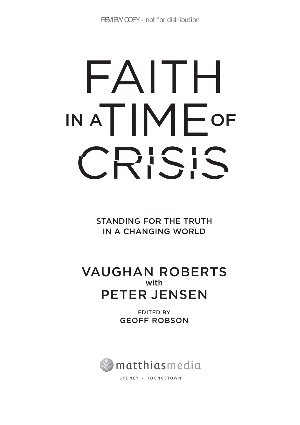 Faith in a Time of Crisis Review Copy