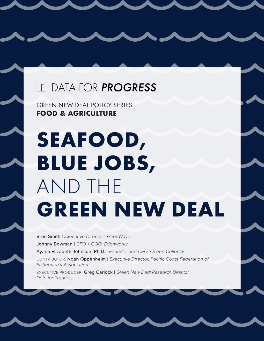 Seafood, Blue Jobs, and the Green New Deal