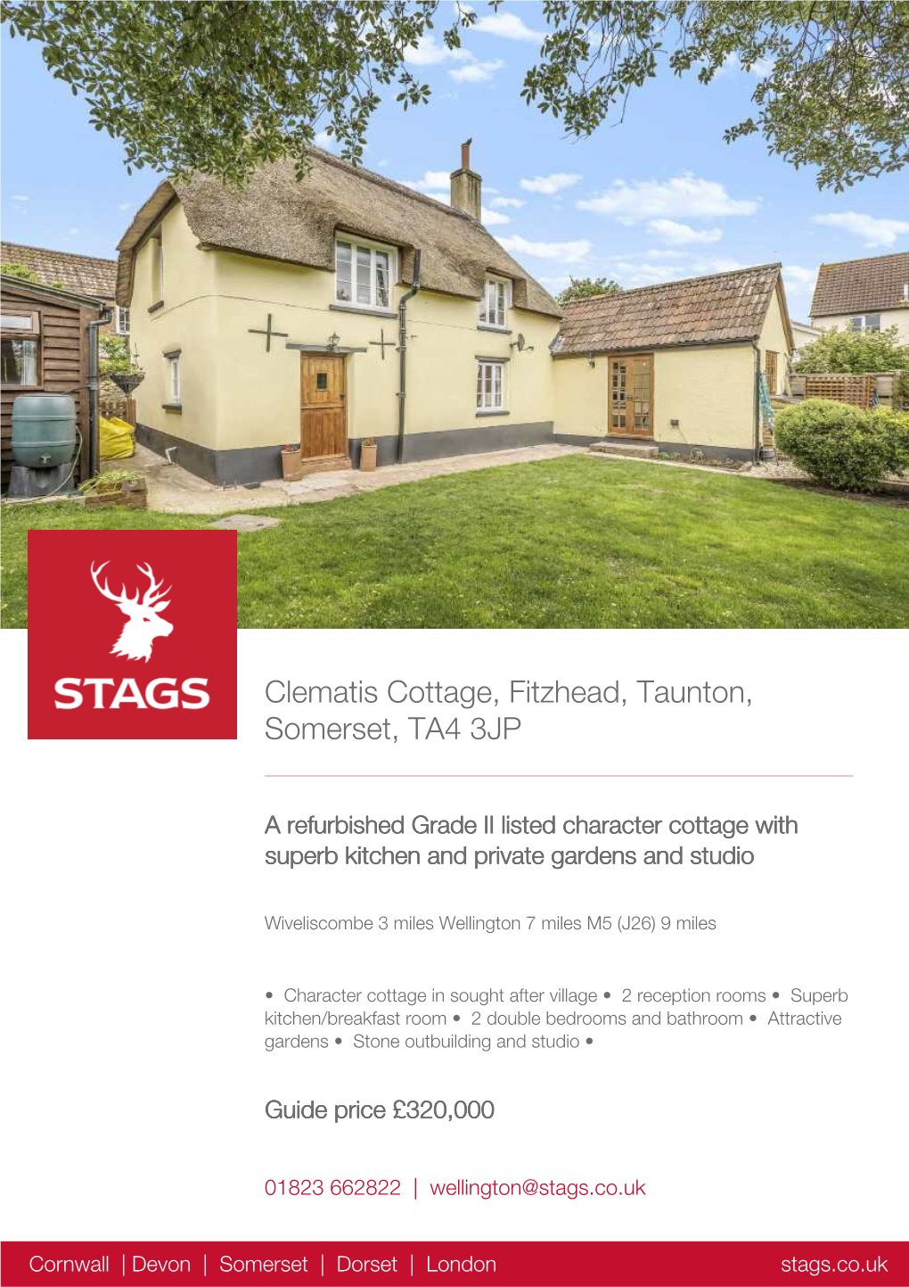 Clematis Cottage, Fitzhead, Taunton, Somerset, TA4 3JP