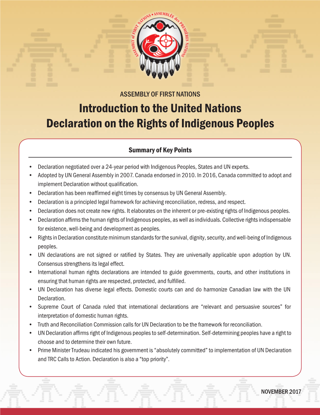 Introduction to the United Nations Declaration on the Rights of Indigenous Peoples