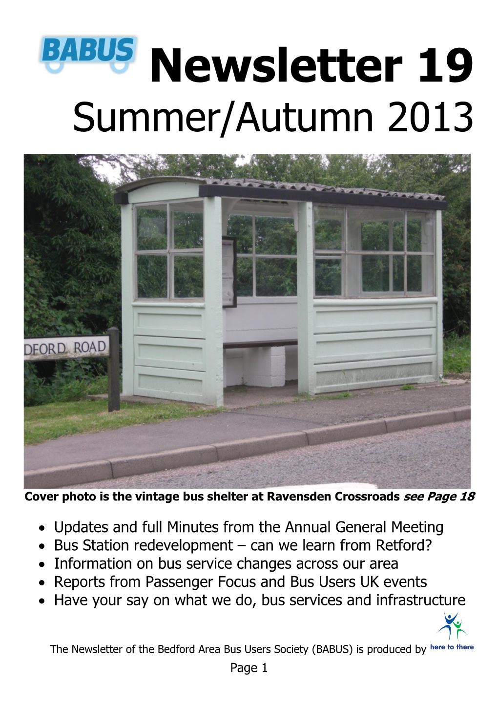 Newsletter 19 Summer/Autumn 2013