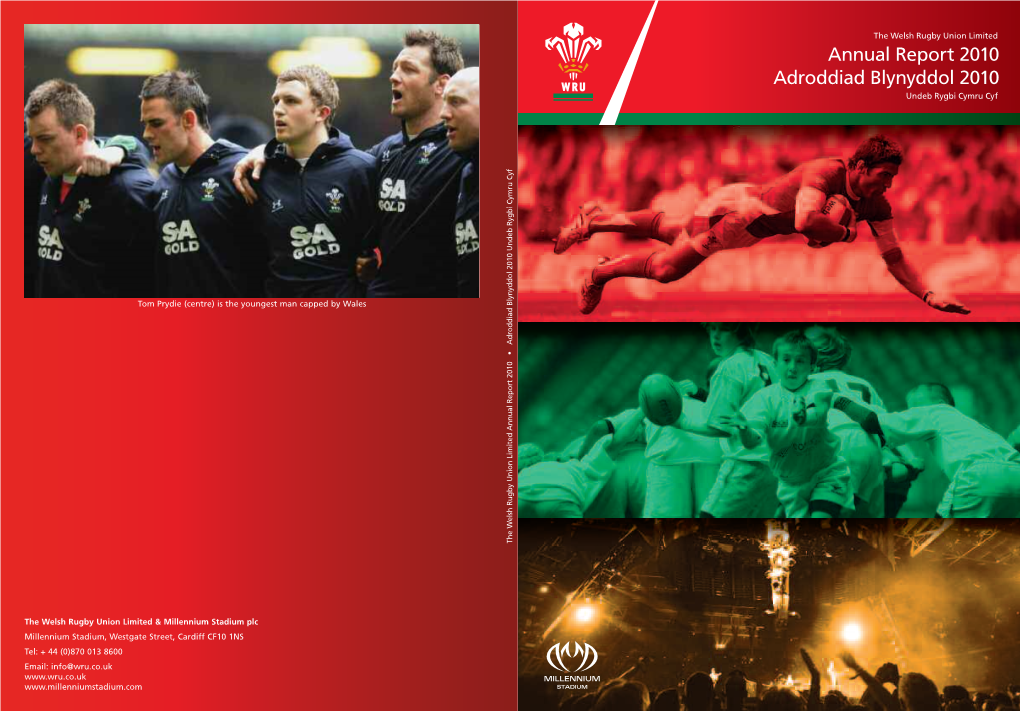 The Welsh Rugby Union Limited Annual Report 2010