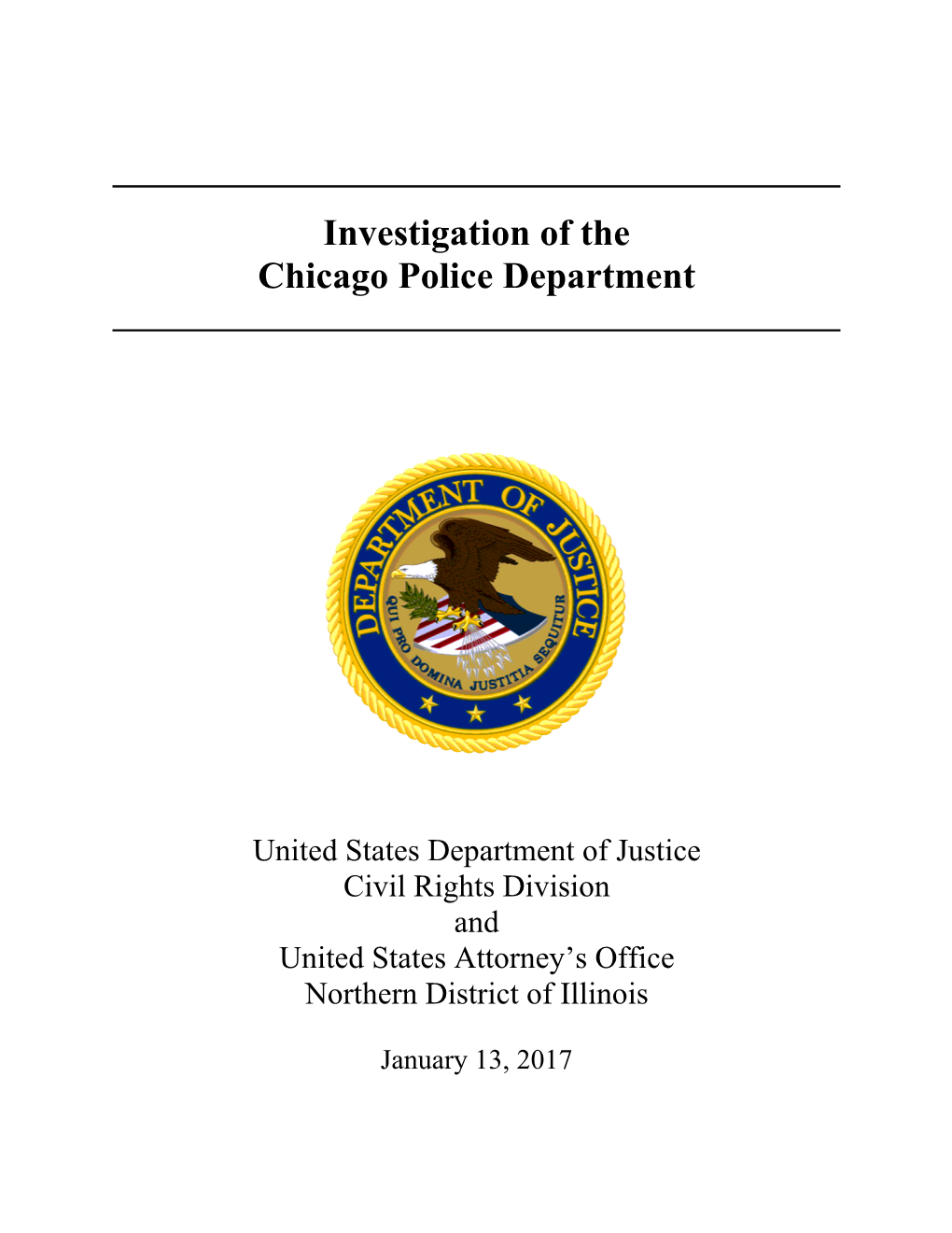 Investigation of the Chicago Police Department