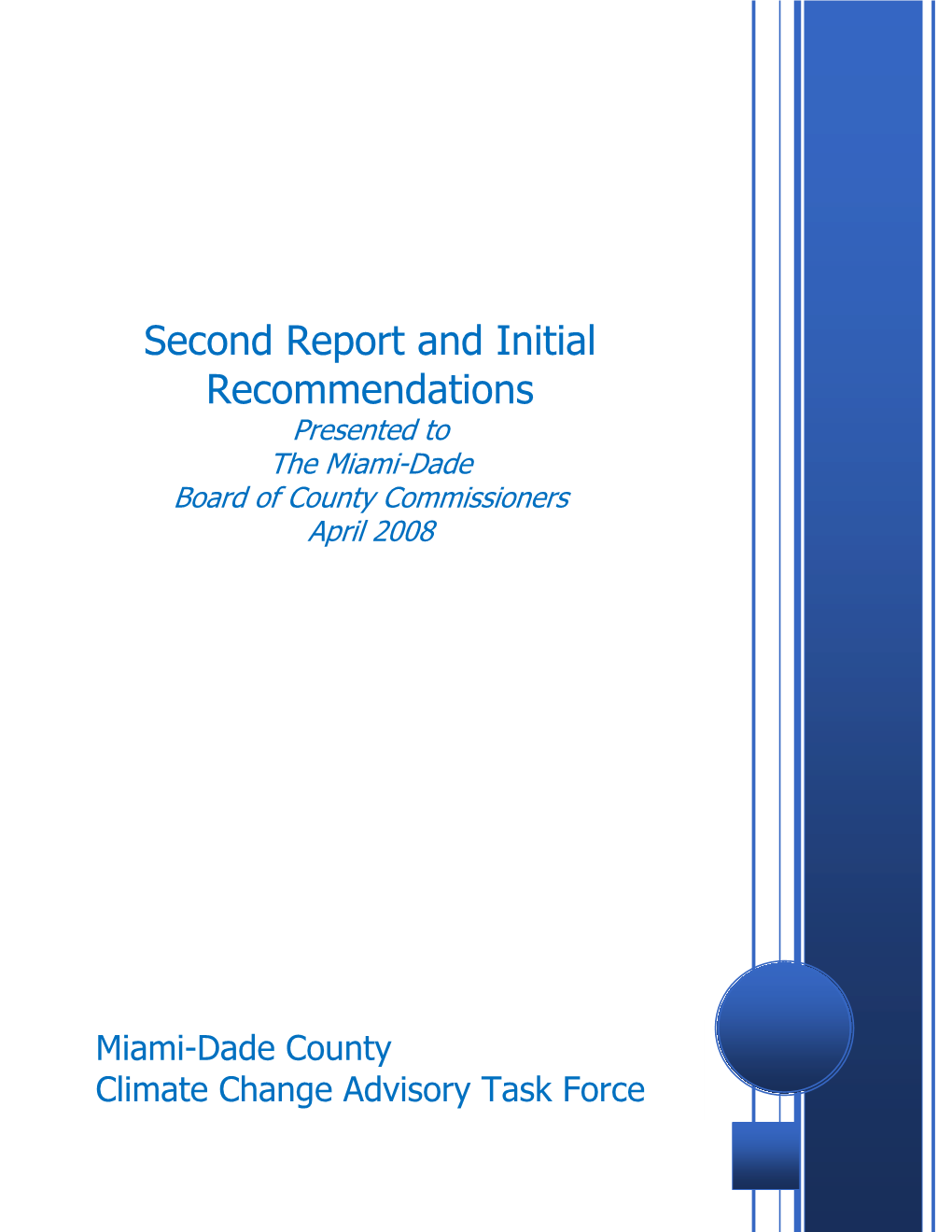 CCATF Initial Recommendations