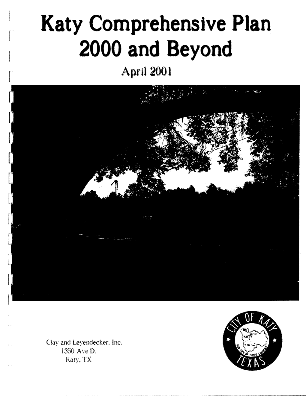 Katy Comprehensive Plan 2000 and Beyond April ~1