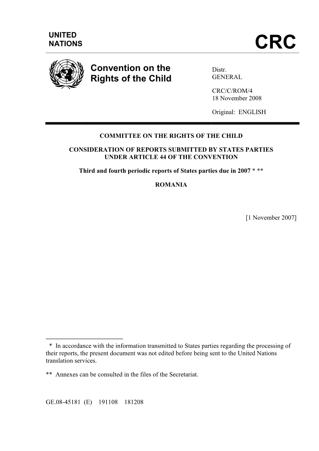 Convention on the Rights of the Child