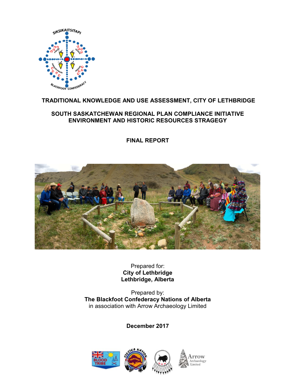 Traditional Knowledge and Use Assessment, City of Lethbridge