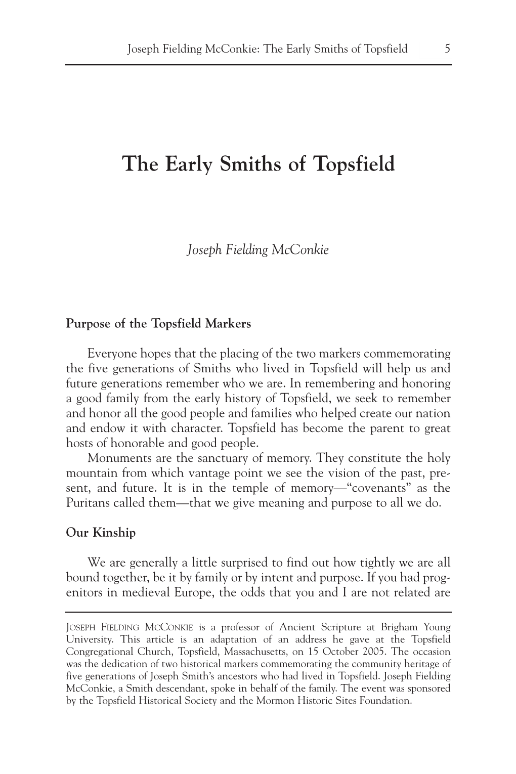 The Early Smiths of Topsfield 5